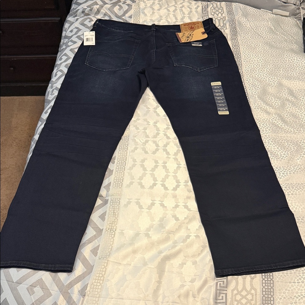 Buffalo David Bitton Men's Deep Indigo Relaxed Jeans